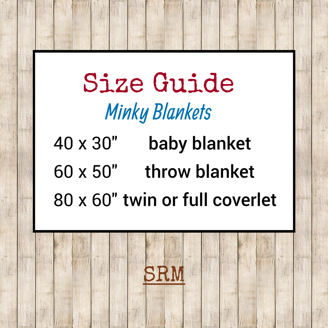 Let's Rodeo Minky Blanket RWB